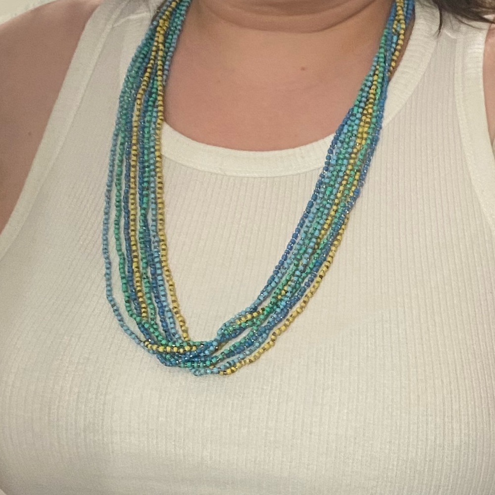 Croft and Barrow multi-strand beaded necklace